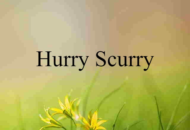 hurry-scurry