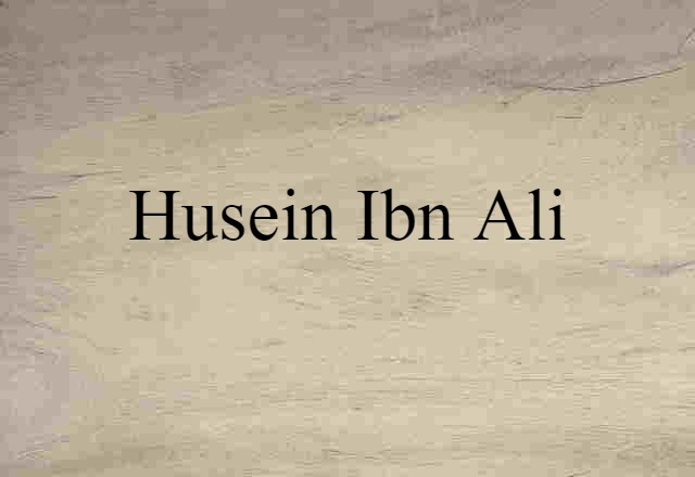 Husein ibn-Ali