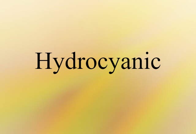 hydrocyanic