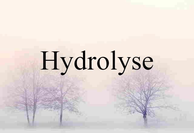 hydrolyse