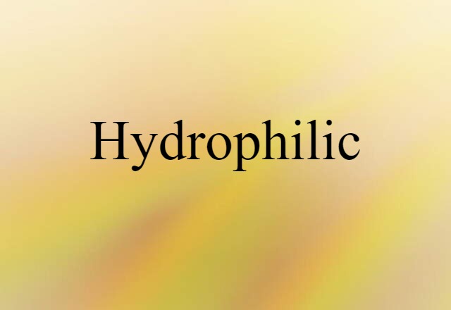 hydrophilic