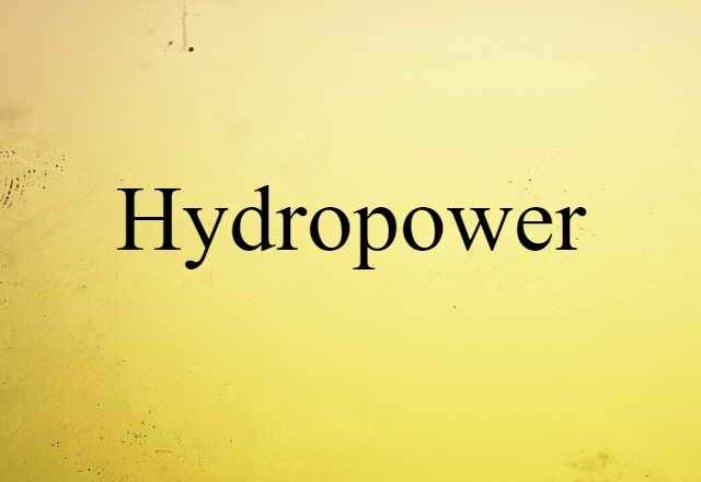 hydropower