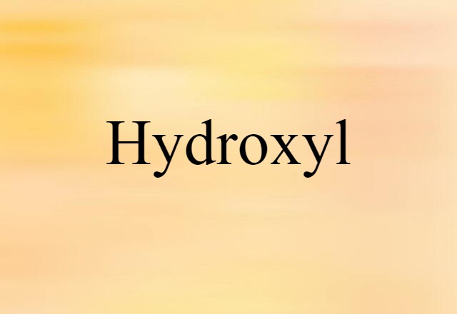 hydroxyl