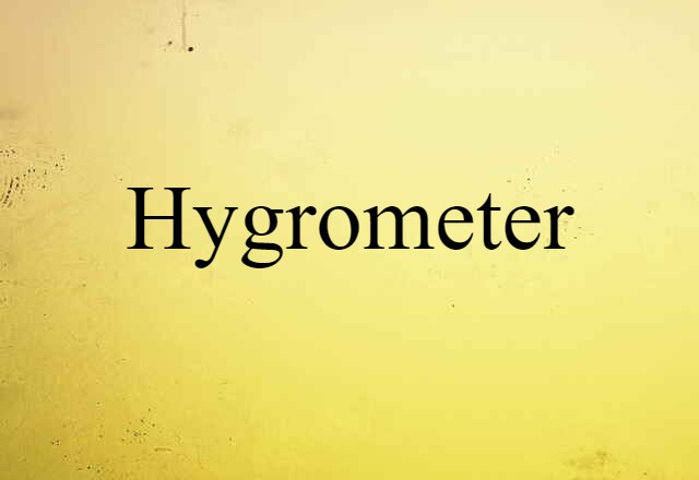 hygrometer