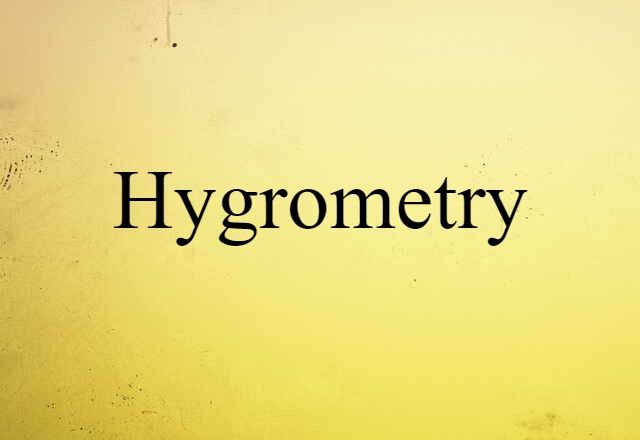 hygrometry