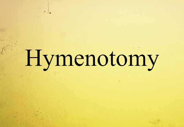 hymenotomy