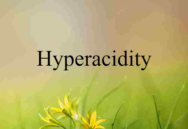 Hyperacidity (noun) Definition, Meaning & Examples