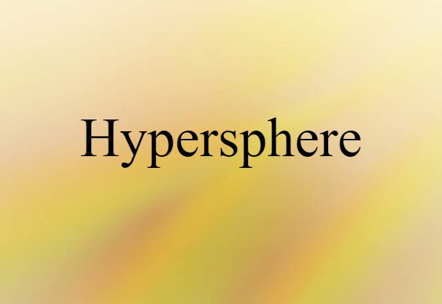 hypersphere