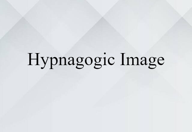 hypnagogic image