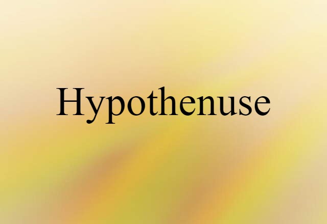 hypothenuse