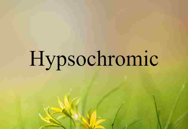 hypsochromic