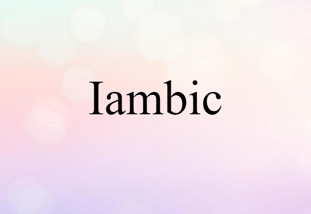 iambic