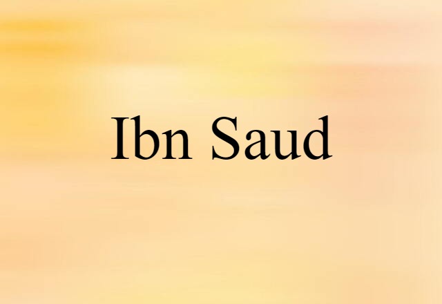 ibn Saud