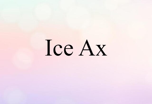 ice ax