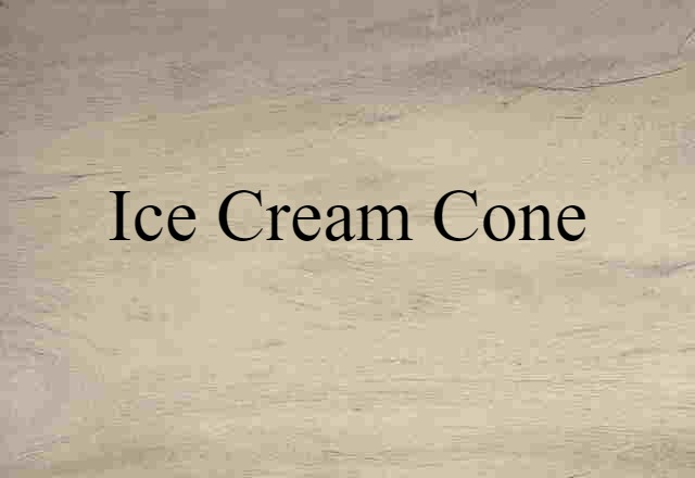 ice cream cone