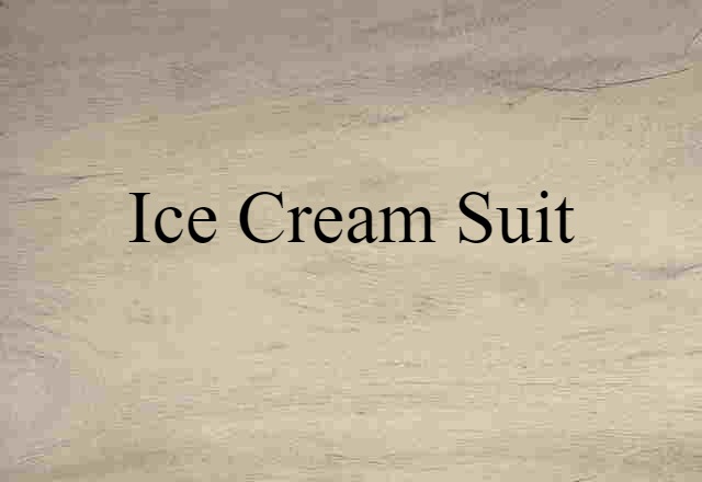 ice-cream suit