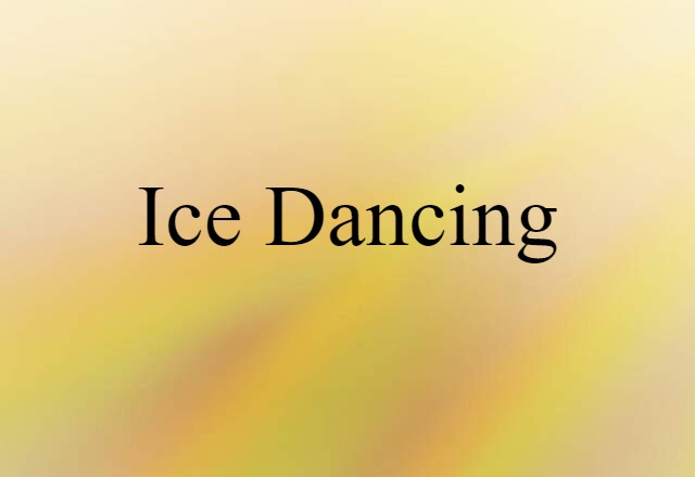 ice dancing