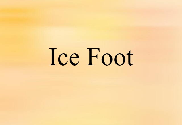 ice foot