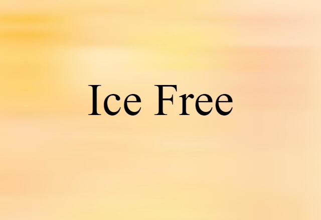 ice-free