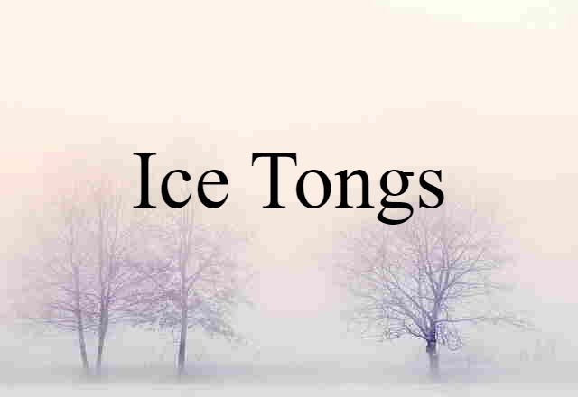 ice tongs