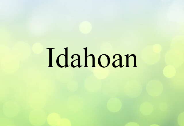 Idahoan