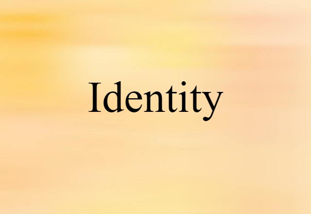 identity