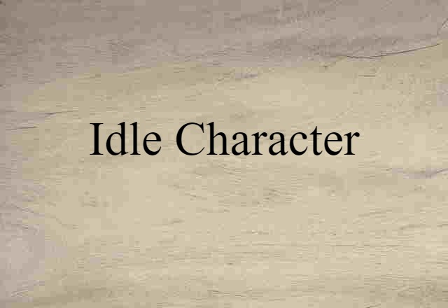 idle character