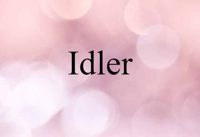 idler