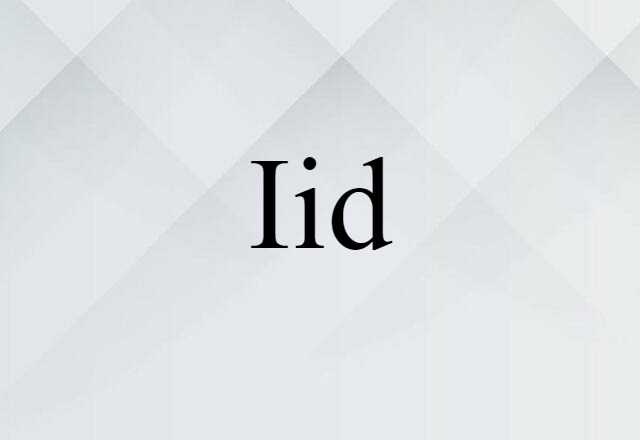 iid