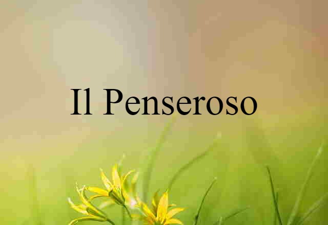 Il Penseroso