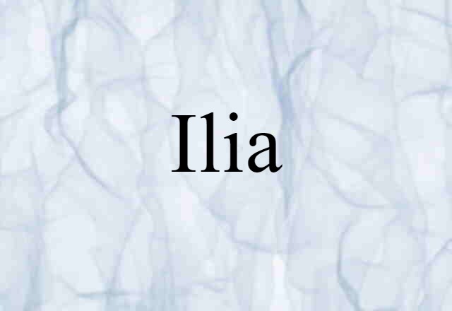 Ilia (noun) Definition, Meaning & Examples