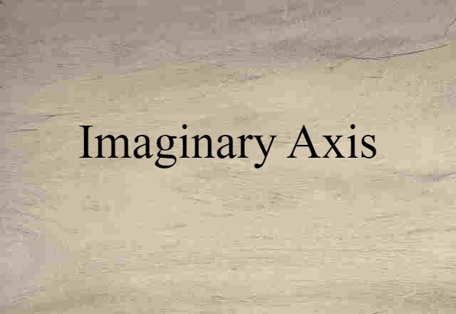 imaginary axis