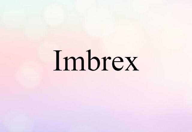 Imbrex (noun) Definition, Meaning & Examples