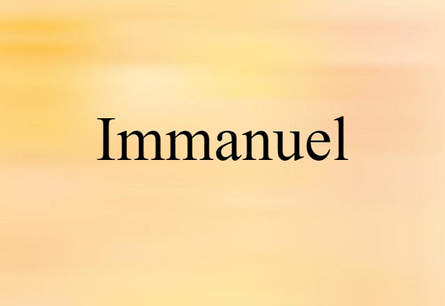 Immanuel