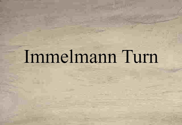 Immelmann turn