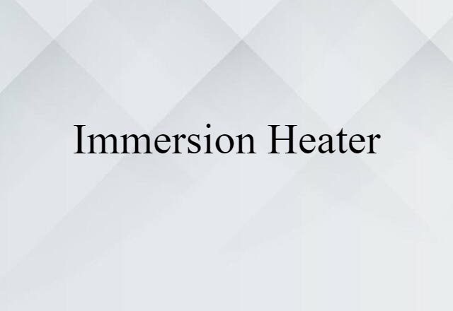 immersion heater