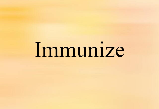 immunize