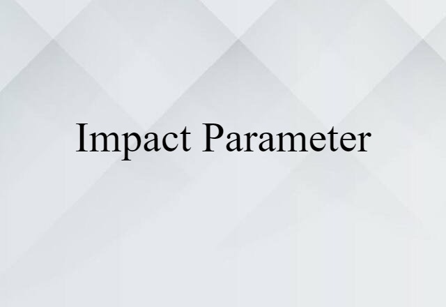 impact parameter