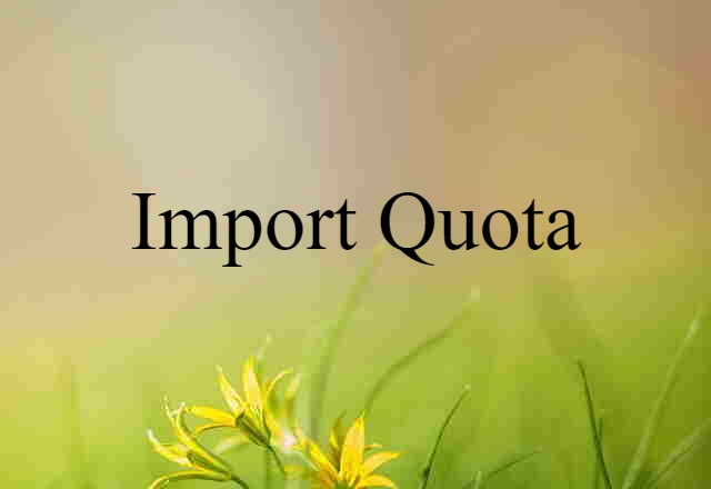 import quota