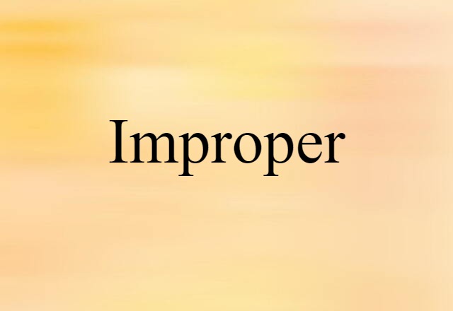 improper