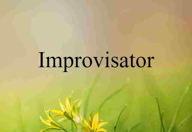 Improvisator (noun) Definition, Meaning & Examples