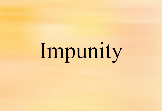 impunity