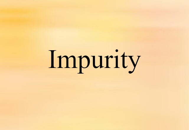 impurity