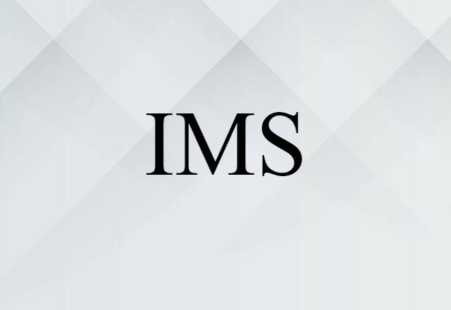 IMS (noun) Definition, Meaning & Examples