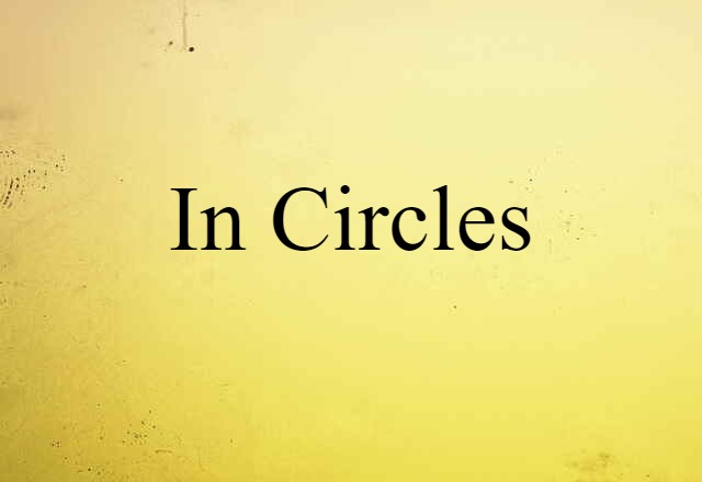 In Circles (noun) Definition, Meaning & Examples