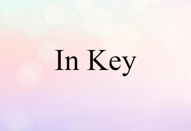 in key