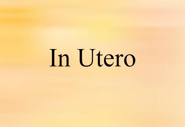 in utero