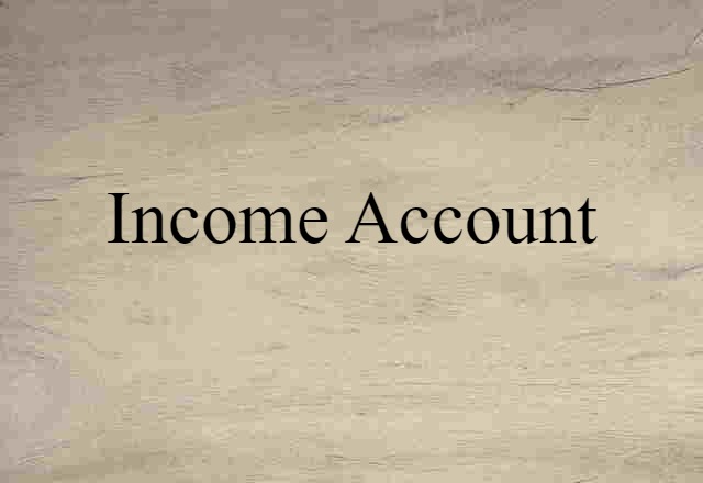 income account