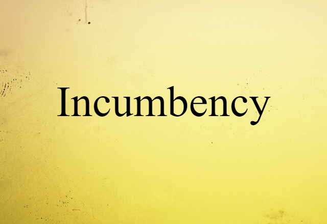 incumbency