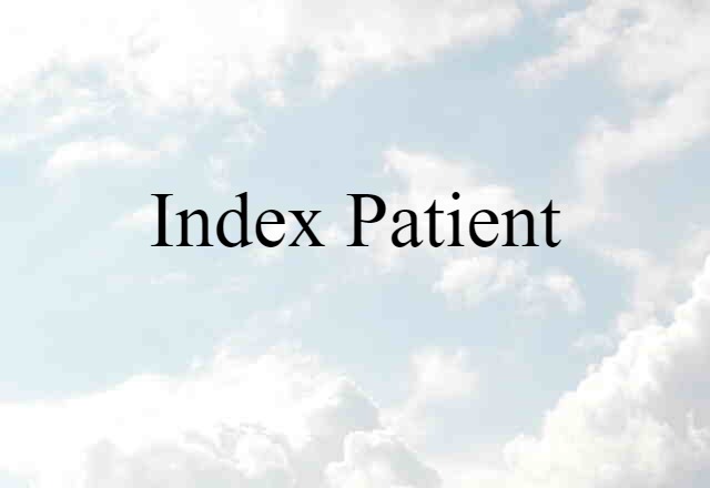 index patient